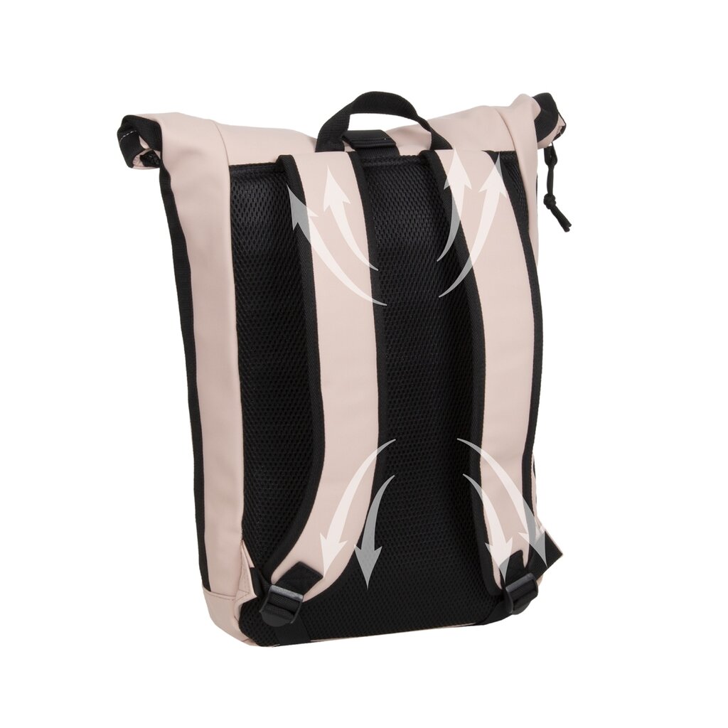 New Rebels New Rebels Mart New York Altrosa 21L Rucksack Rolltop Wasserabweisend Laptop 15.6"