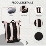New Rebels New Rebels Mart New York Old Pink 21L Backpack Rolltop Water Repellent Laptop 15.6"