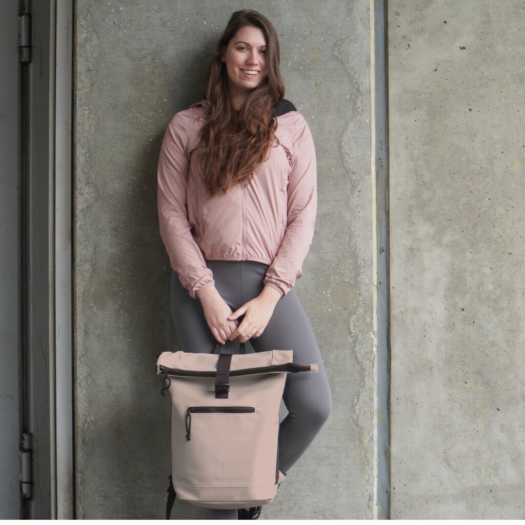 New Rebels New Rebels Mart New York Altrosa 21L Rucksack Rolltop Wasserabweisend Laptop 15.6"