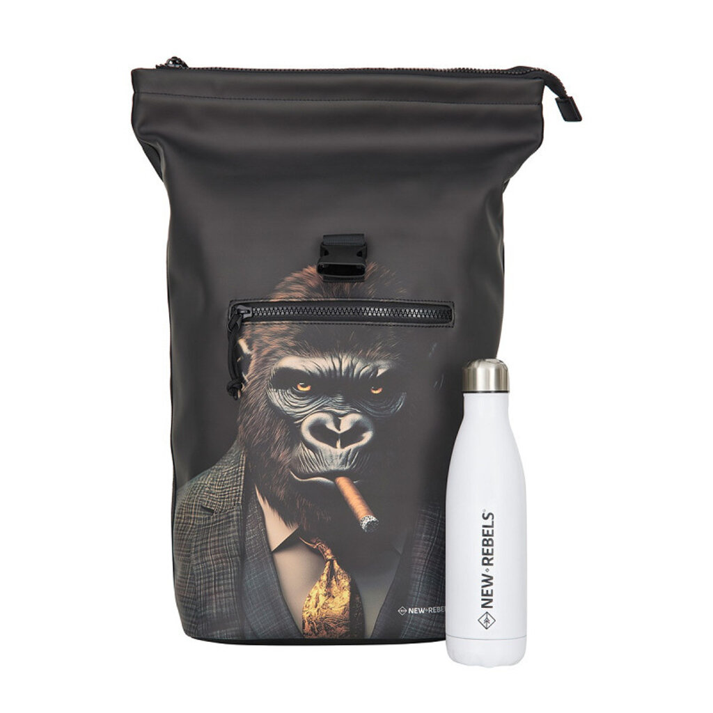 New Rebels New Rebels Mart Arts New York Gorilla Rolltop Rugzak 16L