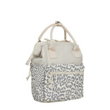 New Rebels New Rebels Urban Leopard Weverly Backpack Work Bag 10L Laptop Backpack PU Nylon Grey