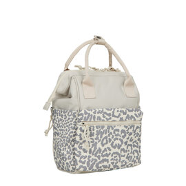 New Rebels Urban Leopard Weverly Rucksack Arbeitstasche 10L Laptop Rucksack PU Nylon Grau
