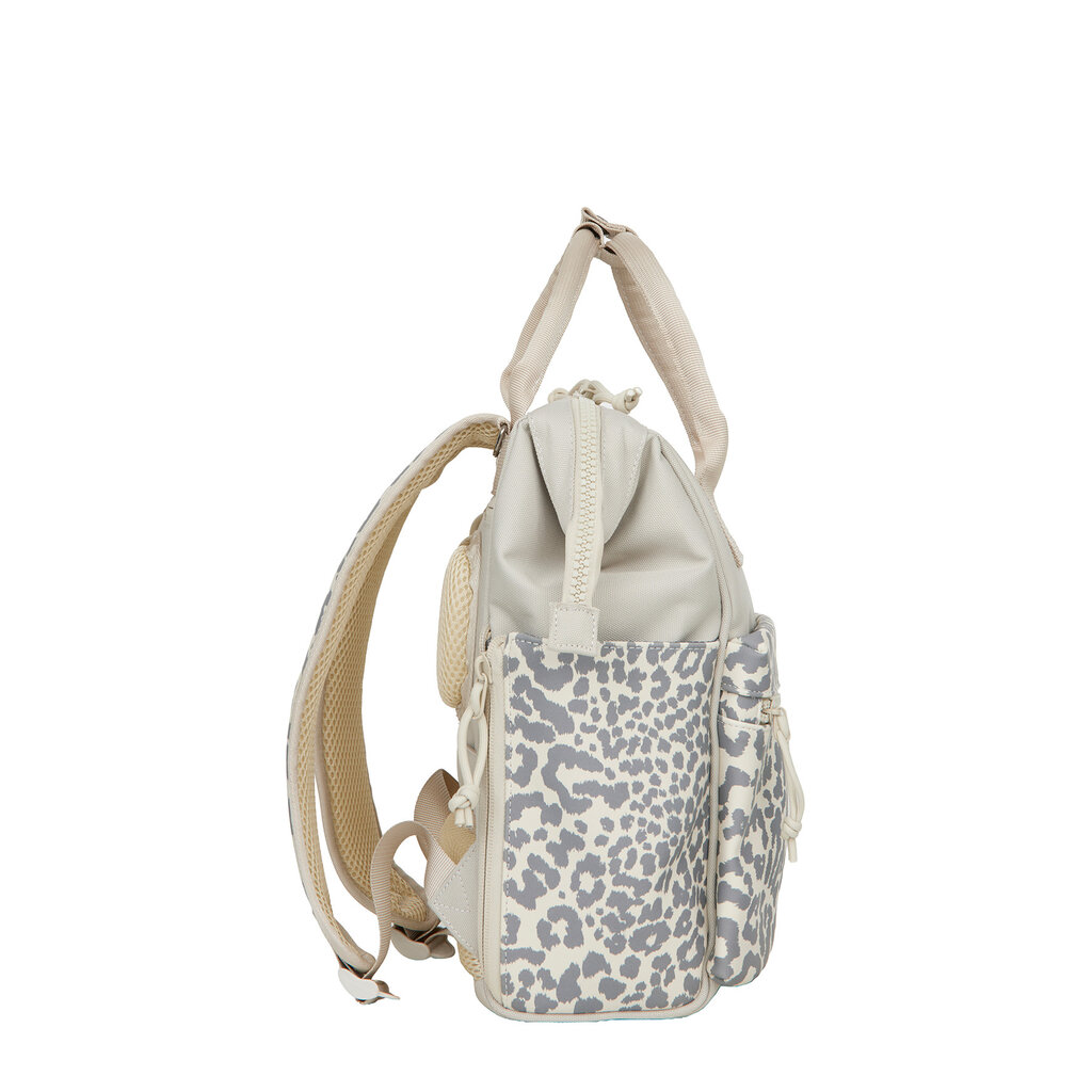 New Rebels New Rebels Urban Leopard Weverly Rucksack Arbeitstasche 10L Laptop Rucksack PU Nylon Grau