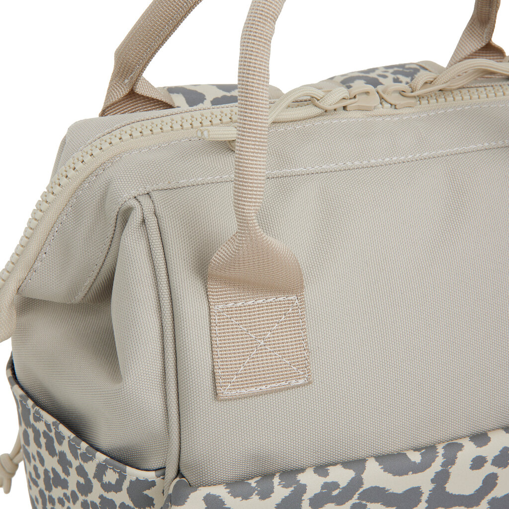 New Rebels New Rebels Urban Leopard Weverly Backpack Work Bag 10L Laptop Backpack PU Nylon Grey