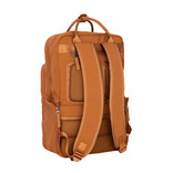 New Rebels New Rebels Ribbi Milwaukee – Laptoptas Schooltas Werktas 15.6 inch Laptopvak Rugzak Rib Fabric 18L Oranje / Coffee Brown
