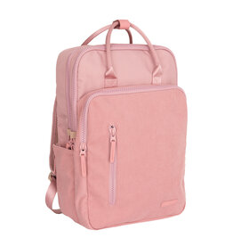 New Rebels New Rebels Ribbi Milwaukee – Laptoptas Schooltas Werktas 15.6 inch Laptopvak Rugzak Rib Fabric 18L Old Pink