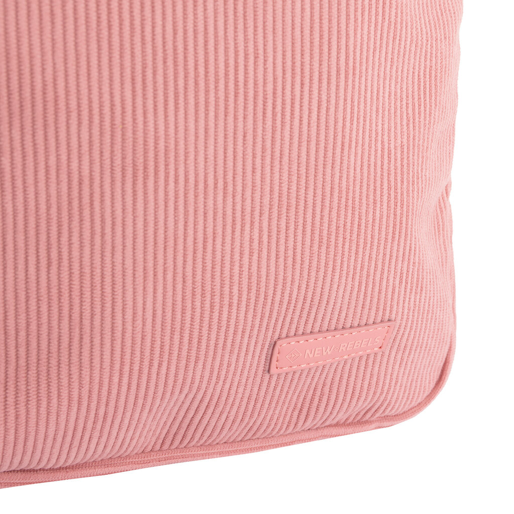New Rebels New Rebels Ribbi Milwaukee – Laptop Bag School Bag Work Bag 15.6 inch Laptop Compartment Backpack Rib Fabric 18L Old Pink
