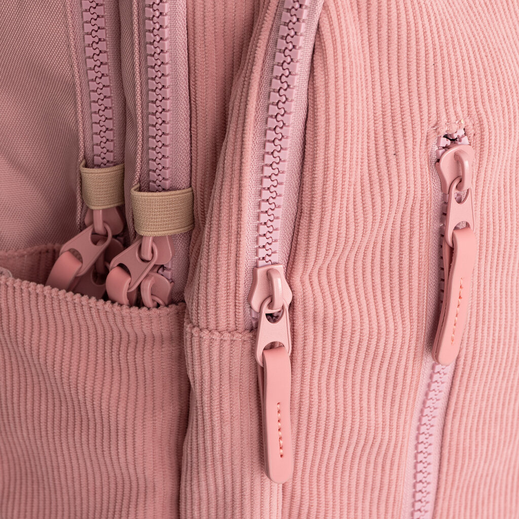 New Rebels New Rebels Ribbi Milwaukee – Laptoptasche Schultasche Arbeitstasche 15,6 Zoll Laptopfach Rucksack Rib Fabric 18L Old Pink
