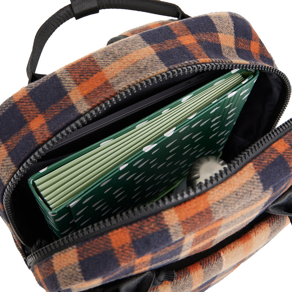 New Rebels Scott Miami Rucksack 9L Laptop Rucksack 13 Zoll Schulrucksack und Arbeitsrucksack Tweed