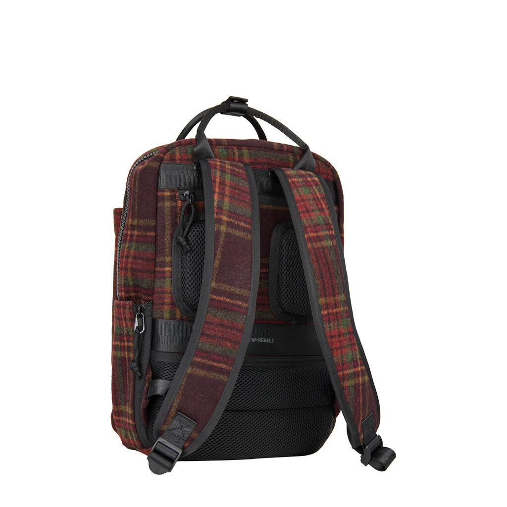 New Rebels Scott Miami Rugzak 9L Laptop Rugtas 13 inch Schooltas en Werktas Tweet Comfortabel Burgundy