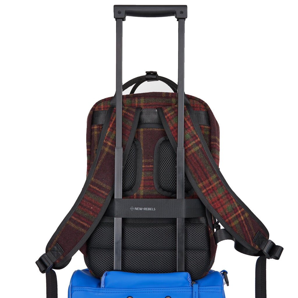 New Rebels Scott Miami Rugzak 9L Laptop Rugtas 13 inch Schooltas en Werktas Tweet Comfortabel Burgundy