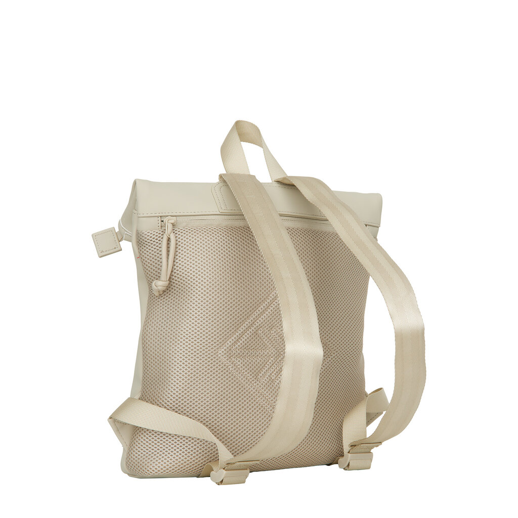 New Rebels New Rebels Los Angeles Rolltop Backpack Mini  7L Waterafstotende Rugzak van PU Beige