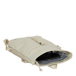 New Rebels New Rebels Los Angeles Rolltop Backpack Mini  7L Waterafstotende Rugzak van PU Beige