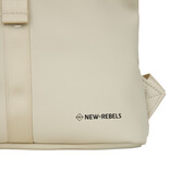 New Rebels New Rebels Los Angeles Rolltop Backpack Mini  7L Waterafstotende Rugzak van PU Beige