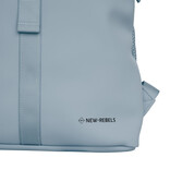 New Rebels New Rebels Branson Los Angeles Rolltop Rucksack Mini 7L Wasserabweisend PU Hellblau
