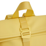 New Rebels New Rebels Branson Los Angeles Rolltop Backpack Mini 7L Waterafstotende Rugzak PU Butter Yellow