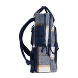 New Rebels New Rebels Scott Milwaukee Rugtas Laptop 15,6 inch 20L Checker Tweed Rugzak Werktas Schooltas Navy