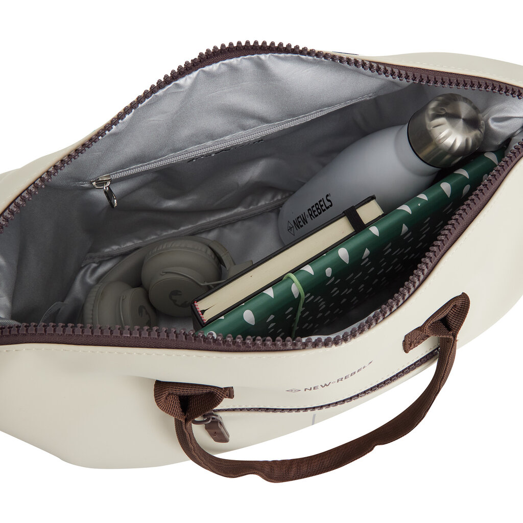 New Rebels New Rebels Iris Shopper Work Bag School Bag 15.6 Inch Women Beige