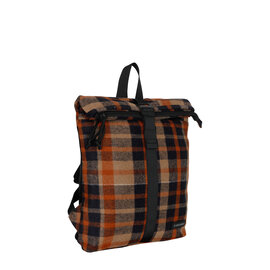 New Rebels Scott Los Angeles Rolltop Rugtas Mini 7L Teddy Orange kariert