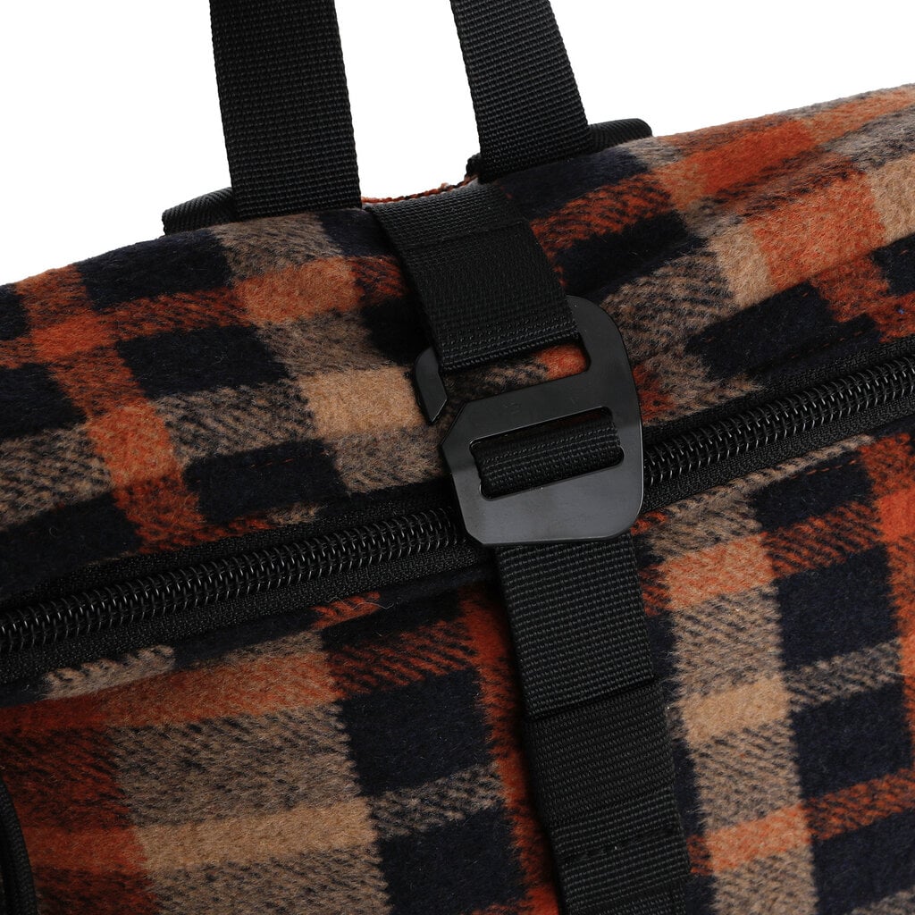 New Rebels New Rebels Scott Los Angeles Rolltop Rugtas Mini 7L Teddy Orange kariert