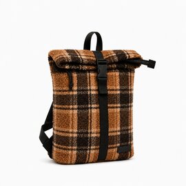 New Rebels Snowden Los Angeles Backpack 7L Brown Checkers Teddy Rucksack