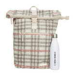 New Rebels New Rebels Snowden New York Rucksack 17L Teddy Beige Checkers