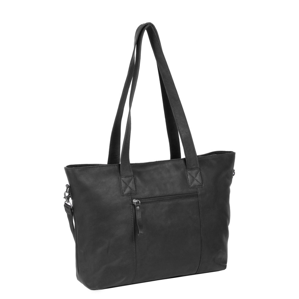 Justified Bags Nynke Black 16L Big Shopper Laptop 15.6