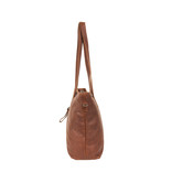 Justified Bags® Nynke Leather Big Shopper Long Brown
