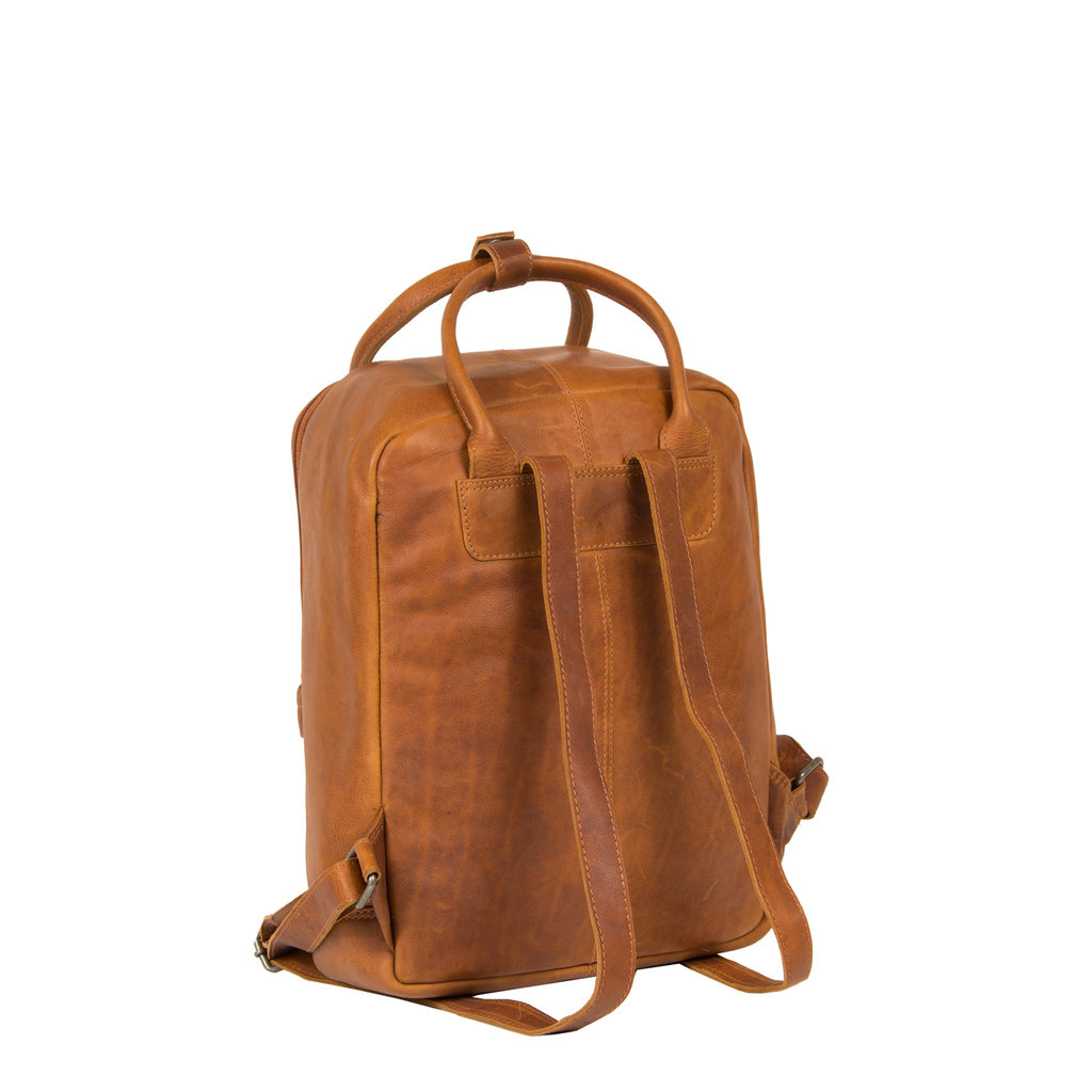 Justified Bags® Nynke Leder Shopper-Rucksack Cognac