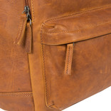 Justified Bags®  Nynke Leren Shopper Rugtas Cognac