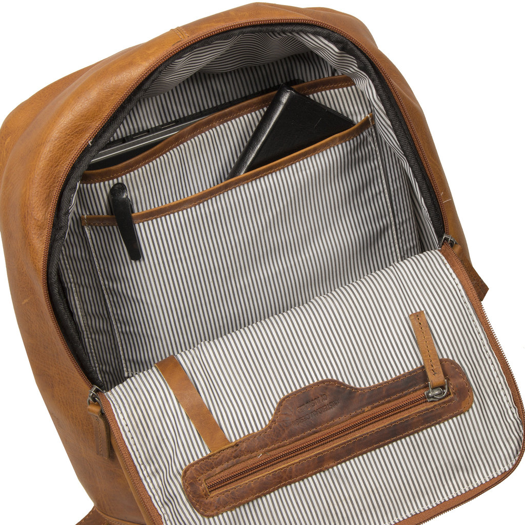 Justified Bags® Nynke Leder Shopper-Rucksack Cognac