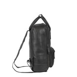 Justified Bags® Nynke Leather Shopper Backpack Black