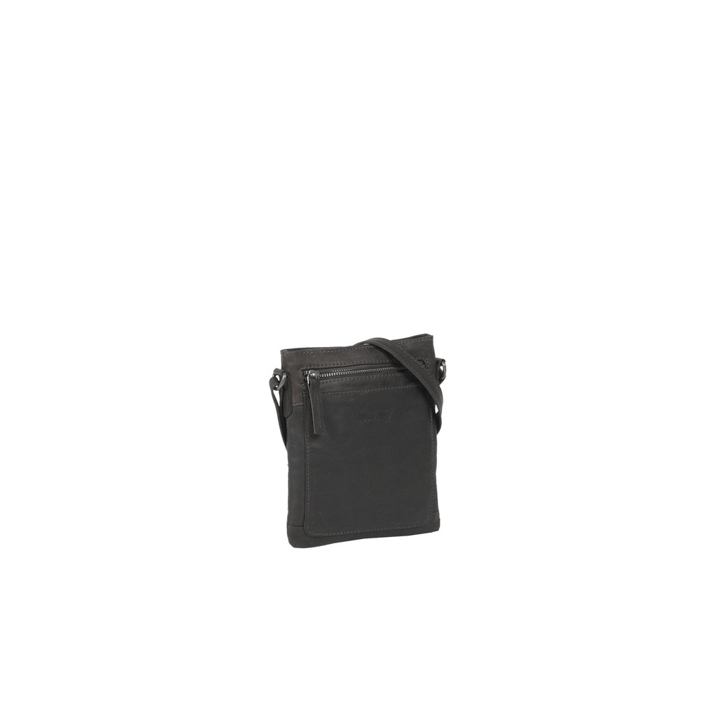 Justified Bags® Nynke Top Zip Schoudertas Zwart