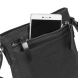 Justified Bags® Nynke Top Zip Schoudertas Zwart