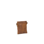 Justified Bags® Nynke Leather Zippered Shoulder Bag Cognac