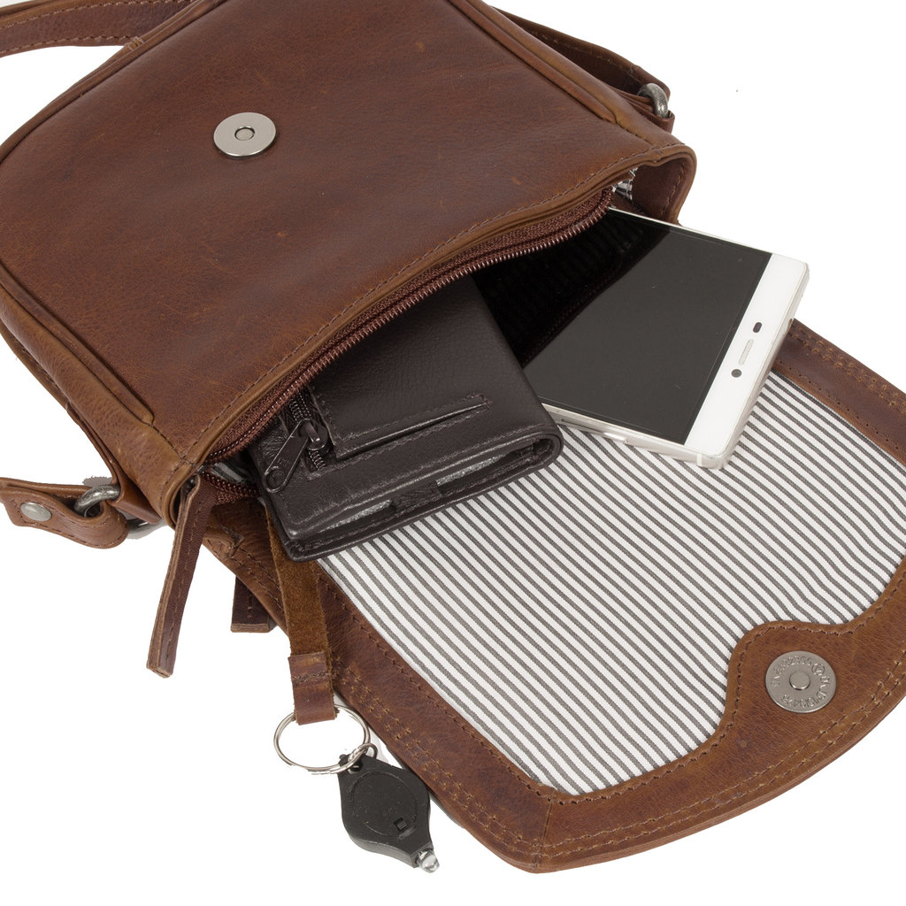 Nynke Medium Flapover Shoulderbag Brown IV Justified Bags