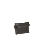 Justified Bags® Nynke Medium Front Pocket Leather Shoulder Bag Black