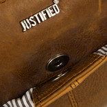 Justified Bags® Nynke Long Square Shoulderbag Cognac