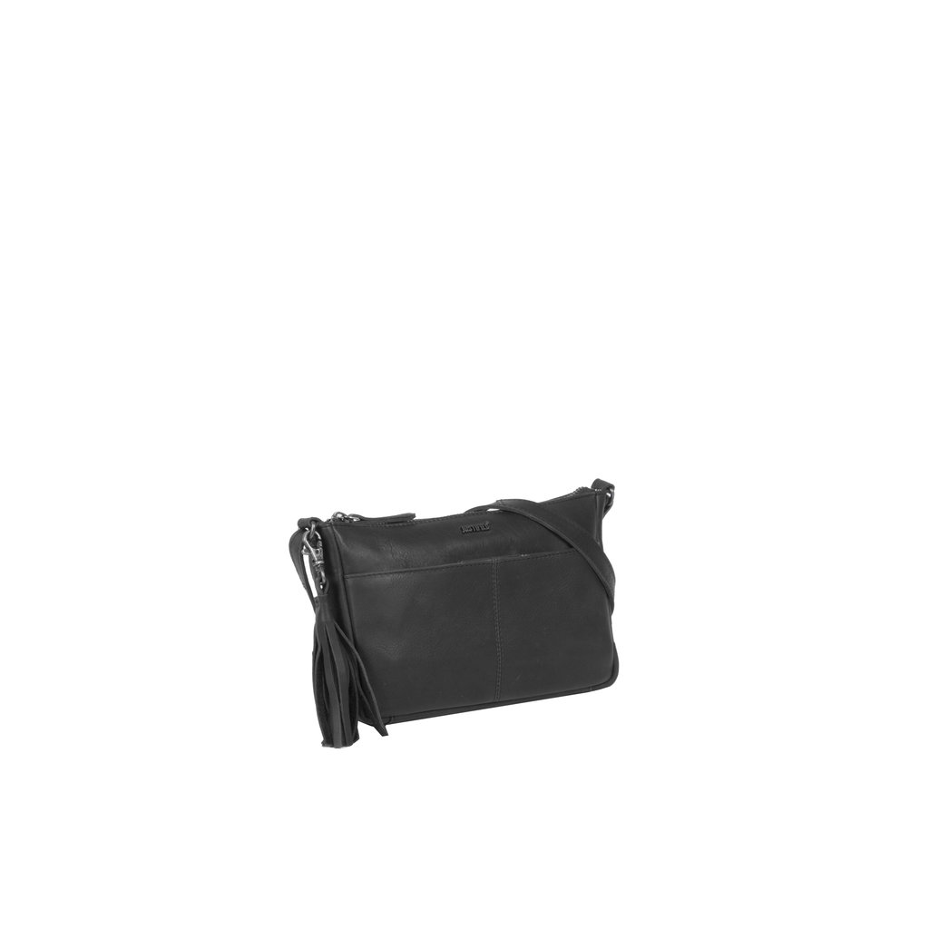Justified Bags® Nynke Long Square Shoulderbag Black