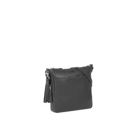 Justified Bags® Nynke Small Black Leather Shoulder Bag