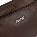 Justified Bags® Nynke Small Front Pocket Leder Umhängetasche Braun