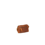 Justified Bags® Nynke Small Front Pocket Leder Umhängetasche Cognac