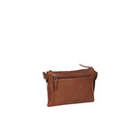 Justified Bags® Nynke Medium Front Pocket - Leder Umhängetasche Braun