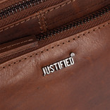 Justified Bags® Nynke Medium Front Pocket - Leder Umhängetasche Braun