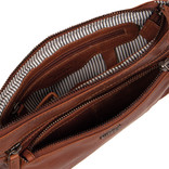 Justified Bags® Nynke Medium Front Pocket - Leather Shoulder Bag Brown