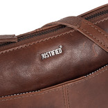 Justified Bags® Nynke Leder Umhängetasche Braun Klein