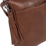 Justified Bags® Nynke Leather Shoulder Bag Brown Small