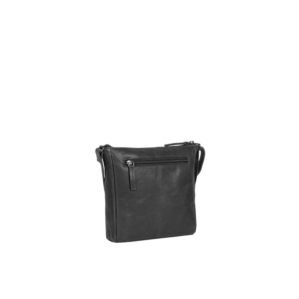 Justified Bags® Nynke Small Black Leather Shoulder Bag