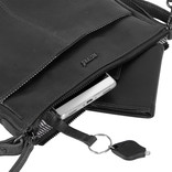 Justified Bags® Nynke Small Black Leather Shoulder Bag