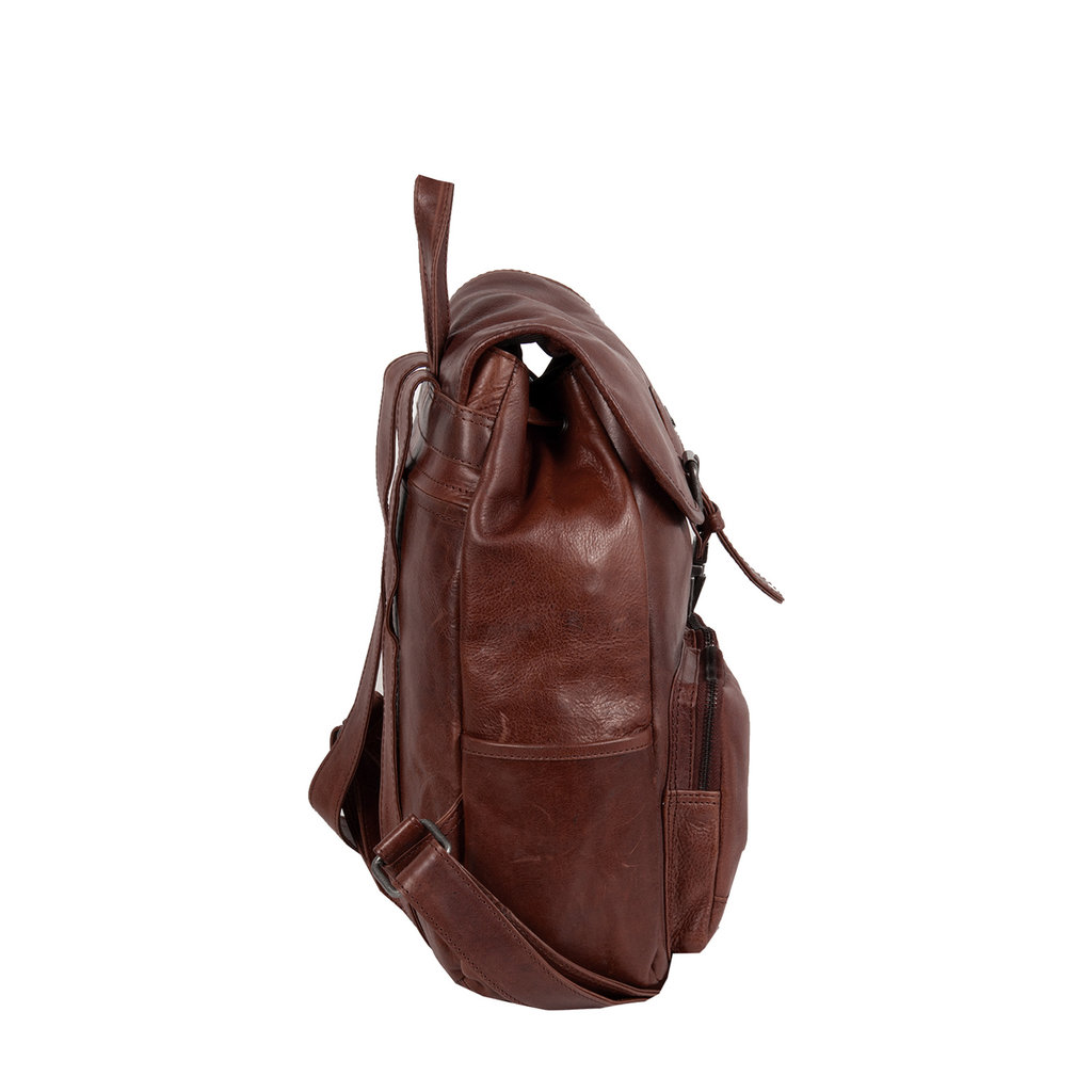 Justified Bags® Nynke Classic Brown Leather Backpack